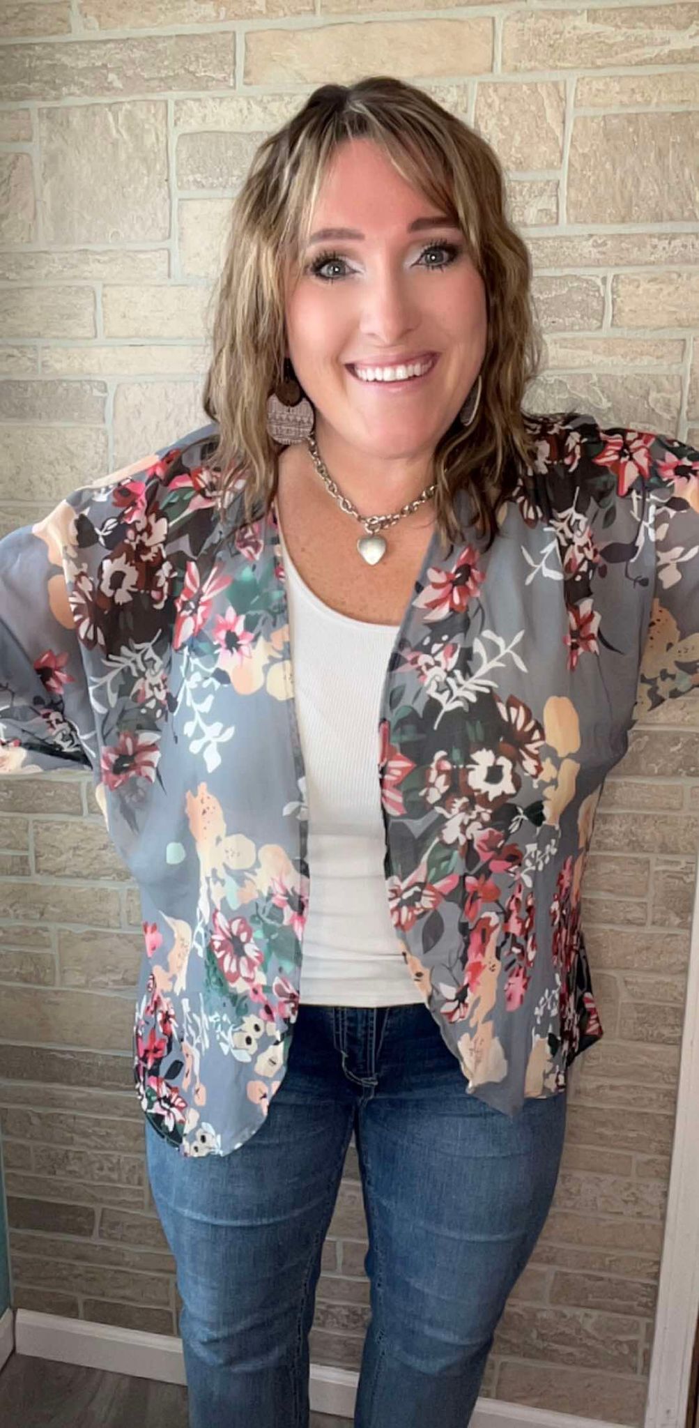 Lightweight Floral Kimono