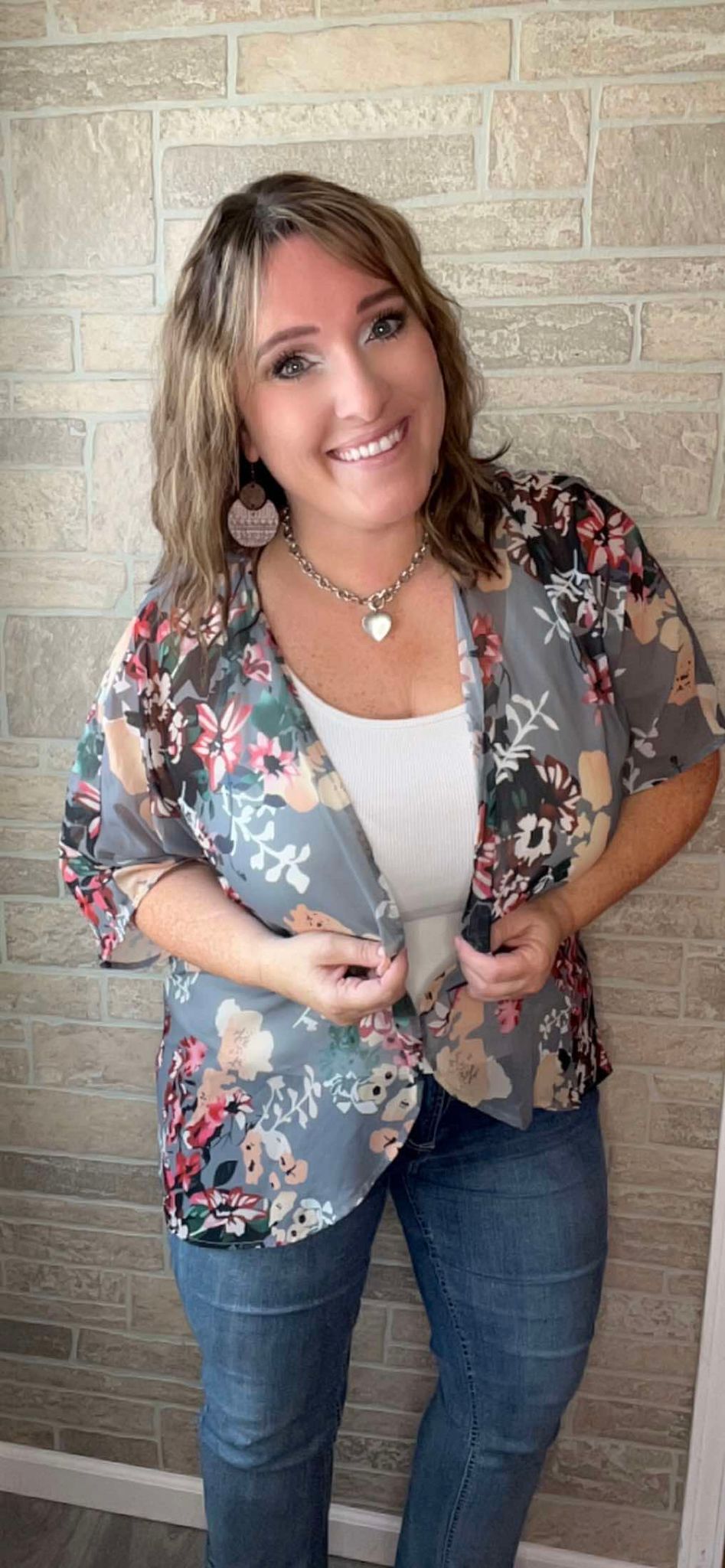 Lightweight Floral Kimono