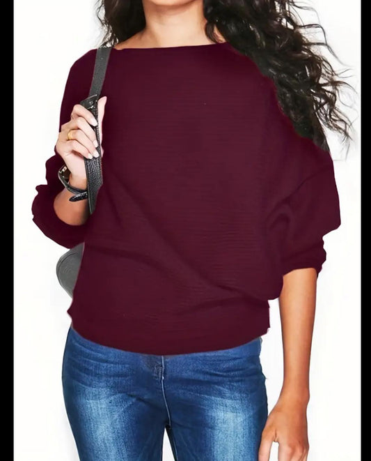 Boatneck Pullover Sweater