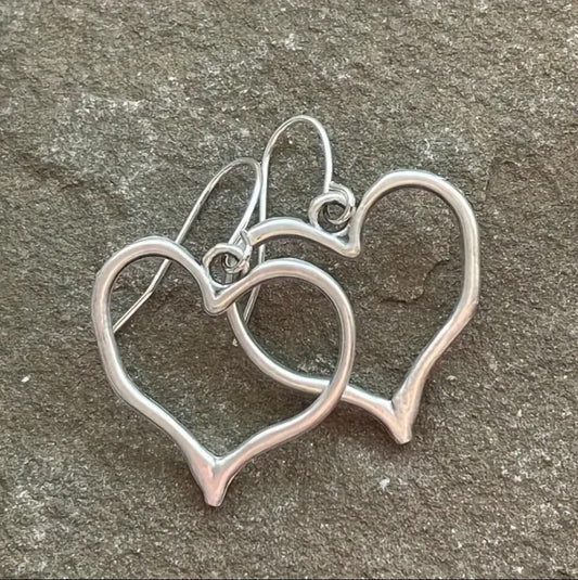 Whimsical Vintage Silver-Plated Dangle Earrings