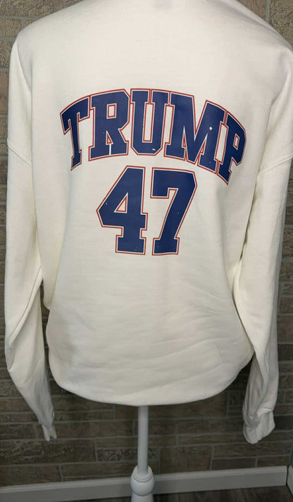 Trump 47 Crewneck Sweatshirt - Make America Trump Again 2024